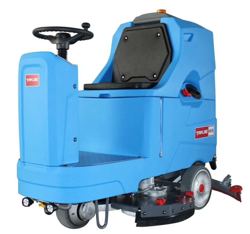 Newest M8 rider-on floor scrubber increase your worker productivity